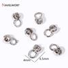 10/20Pcs Gold Plated Brass Crimp Beads,End Caps For Jewelry Making,Caps For Bracelet,Supplies For Jewelry,DIY Accessories