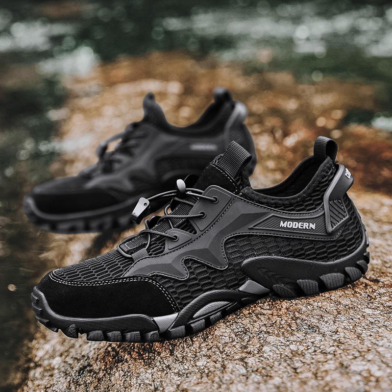 Men's Shoes Summer New Mesh Wading Shoes Breathable Casual Hiking Shoes Outdoor Wading Shoes