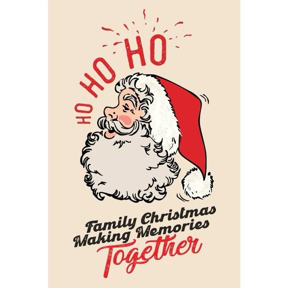 Vintage Christmas Metal Tin Sign Home Festive Wall Decor