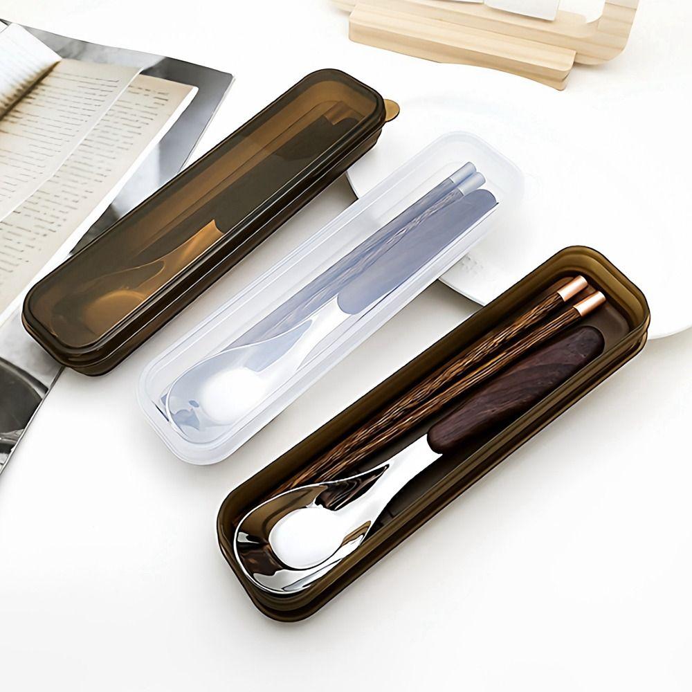 Wood Grain Handle Wooden Chopsticks Set Japanese Style Two-Piece Tableware  Student Use