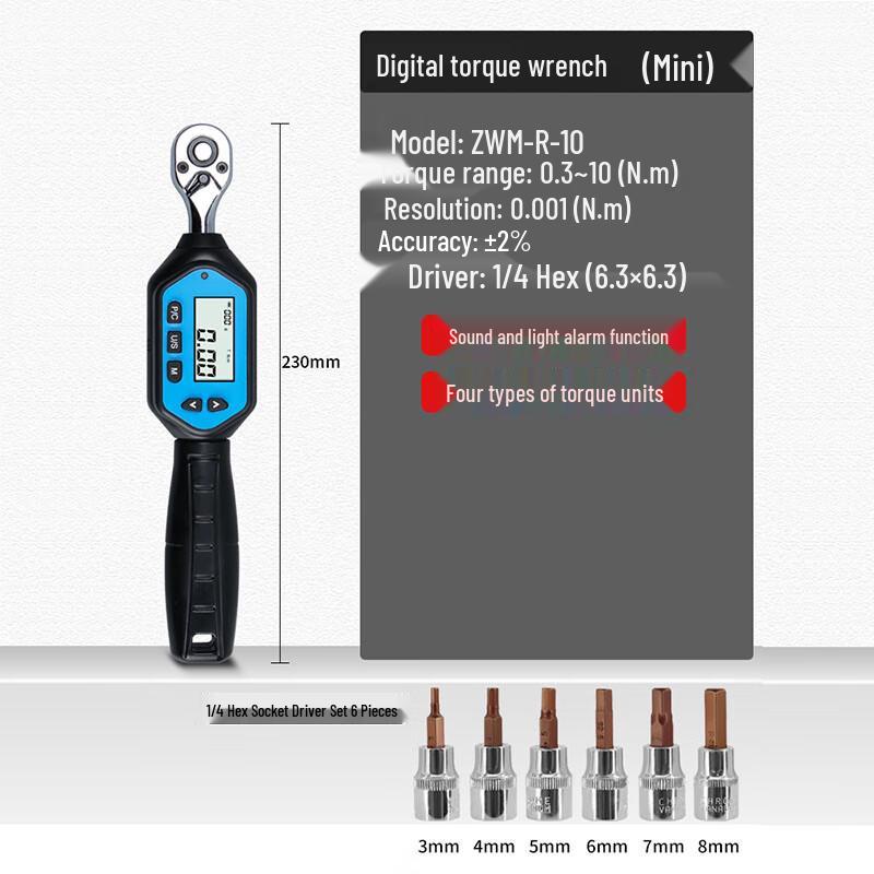 Lvkun Miniature Digital Torque Wrench Kit