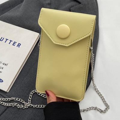 Handytasche Klein, Mini-Portemonnaie, Modischer Kettenriemen, Einzelne Schultertasche Crossbody
