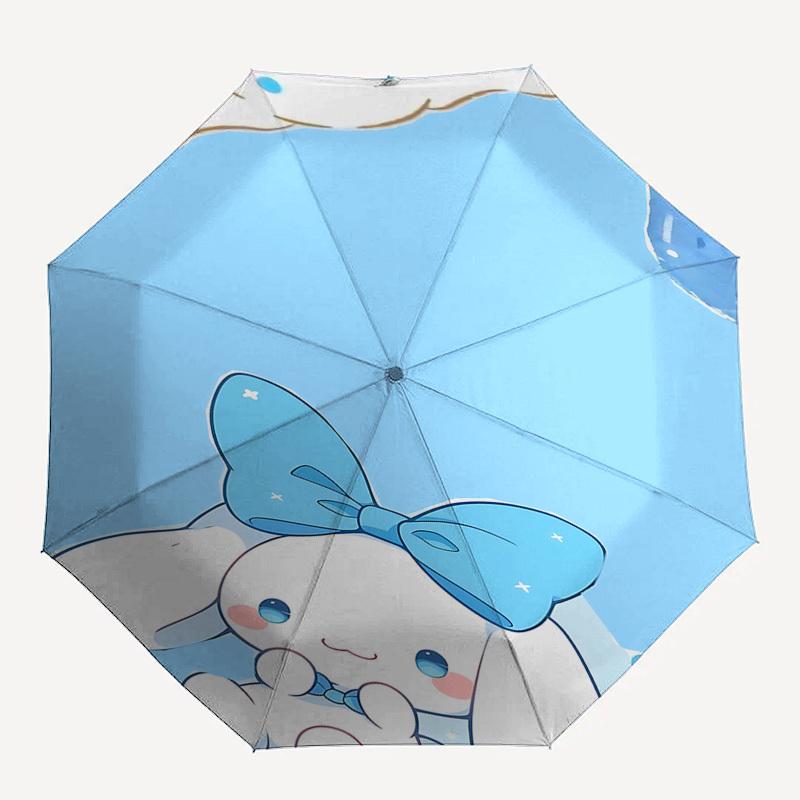

1pc rabbit bow umbrella automatic open/close, 8-Rib Durable Frame, Compact Folding Design, Ideal Birthday/Holiday Gift e1124A