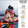 1pc Floral Abstract Print Blanket   Lightweight Flannel Throw Blanket For Sofa, Bed, Living Room, Office, Outdoor Travel, Camping