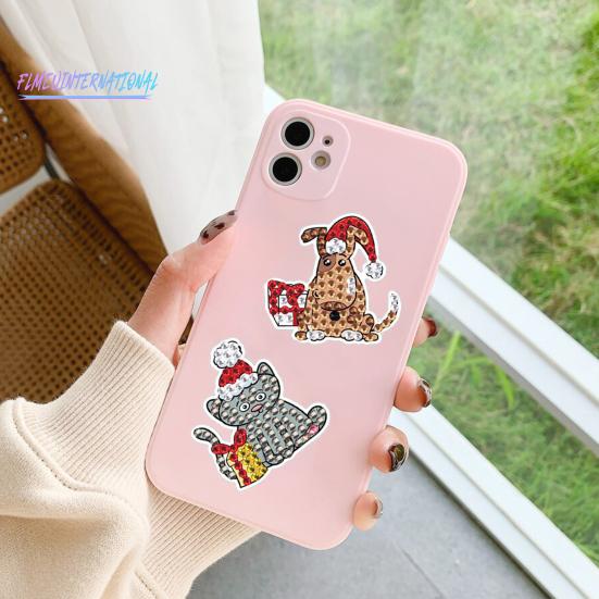 1 Set Diamant-Malerei-Aufkleber, DIY-Weihnachtsaufkleber-Set, lichtbeständiger Strass-Aufkleber für Kinder und Erwachsene