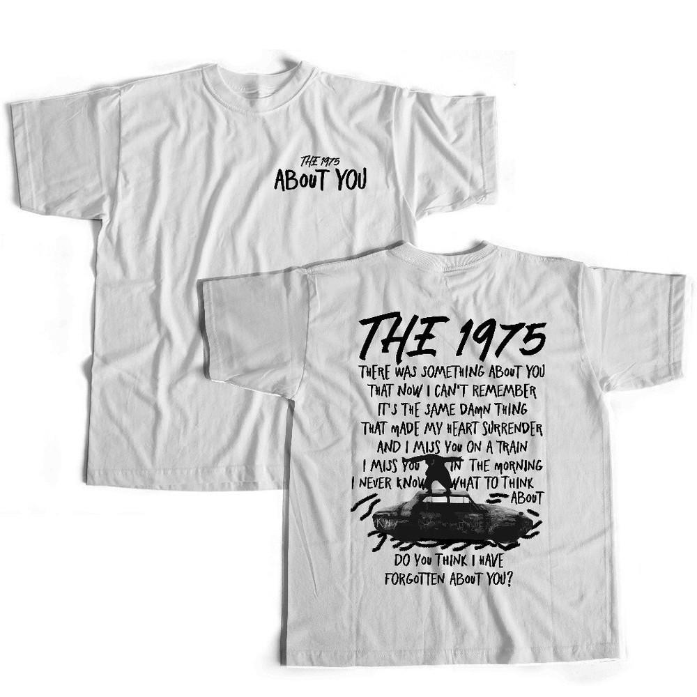 Футболка унисекс The 1975 Band ABOUT YOU, тяжелый хлопок, белая, все размеры, SE518 XXXXL