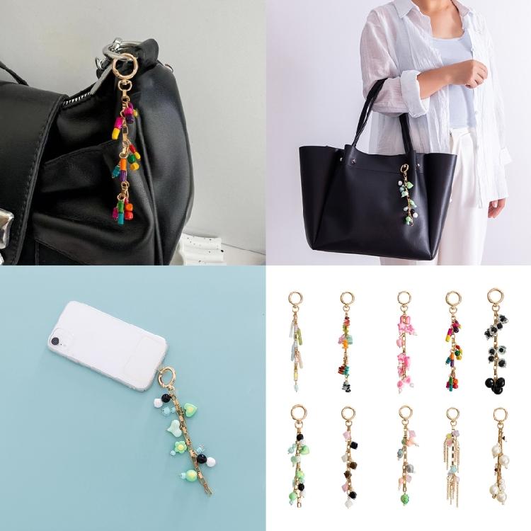 Harzperlen Schlüsselanhänger für Taschen Dekoration Handgefertigter Schlüsselhalter Leichter Schlüsselanhänger Geburtstagsgeschenk Modeaccessoires