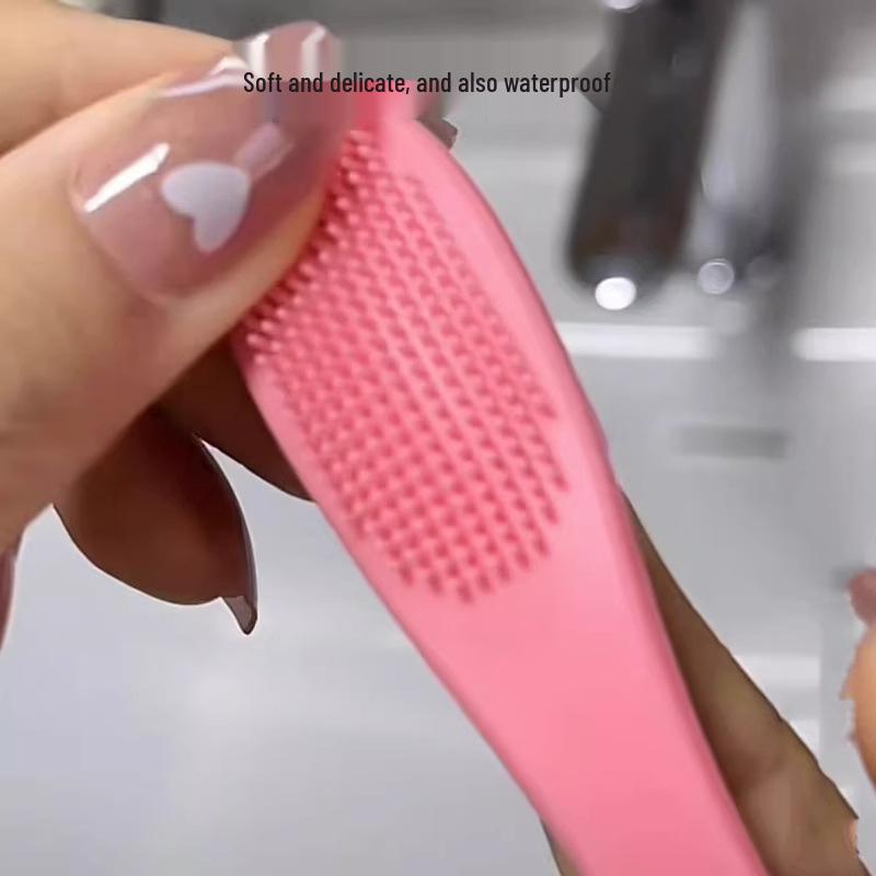 Silicone Nasal Tip Brush for Pore Cleaning, Soft Bristle Facial Cleanser to Remove Blackheads and Clean Nasal Wings