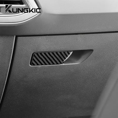 Real Soft Carbon Fiber Sticker For Seat Leon 2013 2014 2015 2016 2017 2018 2019 2020 LHD RHD Car Front Passenger Box Switch Trim