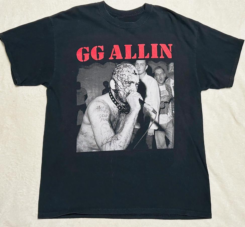 GG ALLIN Singing Live Unisex T-Shirt Adult S To 5XL AN073 Unisex T-Shirt