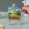 10 Pcs Oil Painting Board No Oil Leakage Triple Primed Wooden Mini Primer Stretch Canvas for Oil Watercolor Acrylic Art Supplies Art Primed Canvas