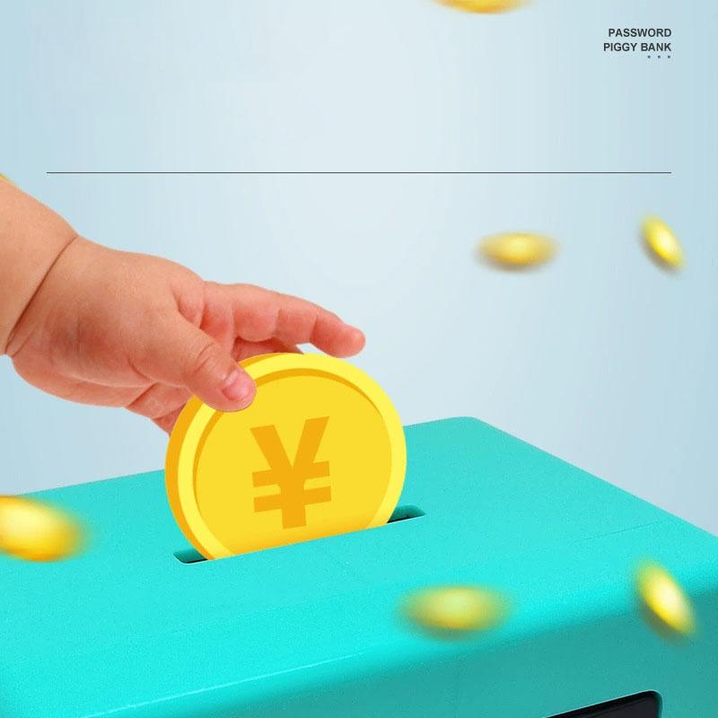 Children's piggy bank 1PCS only in and out of the piggy bank lockbox storage coin bank ornament toys