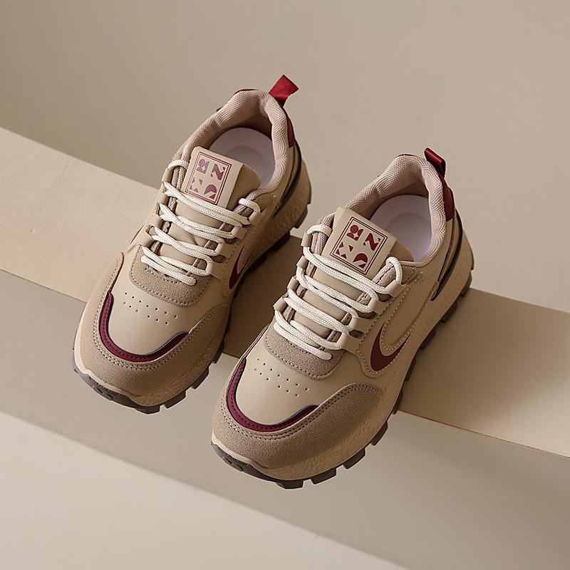 

Обувь Женская 2025 Весна Новая Студенческая Беговая Спортивная Универсальная С Увеличением Высоты Папины Кроссовки 41