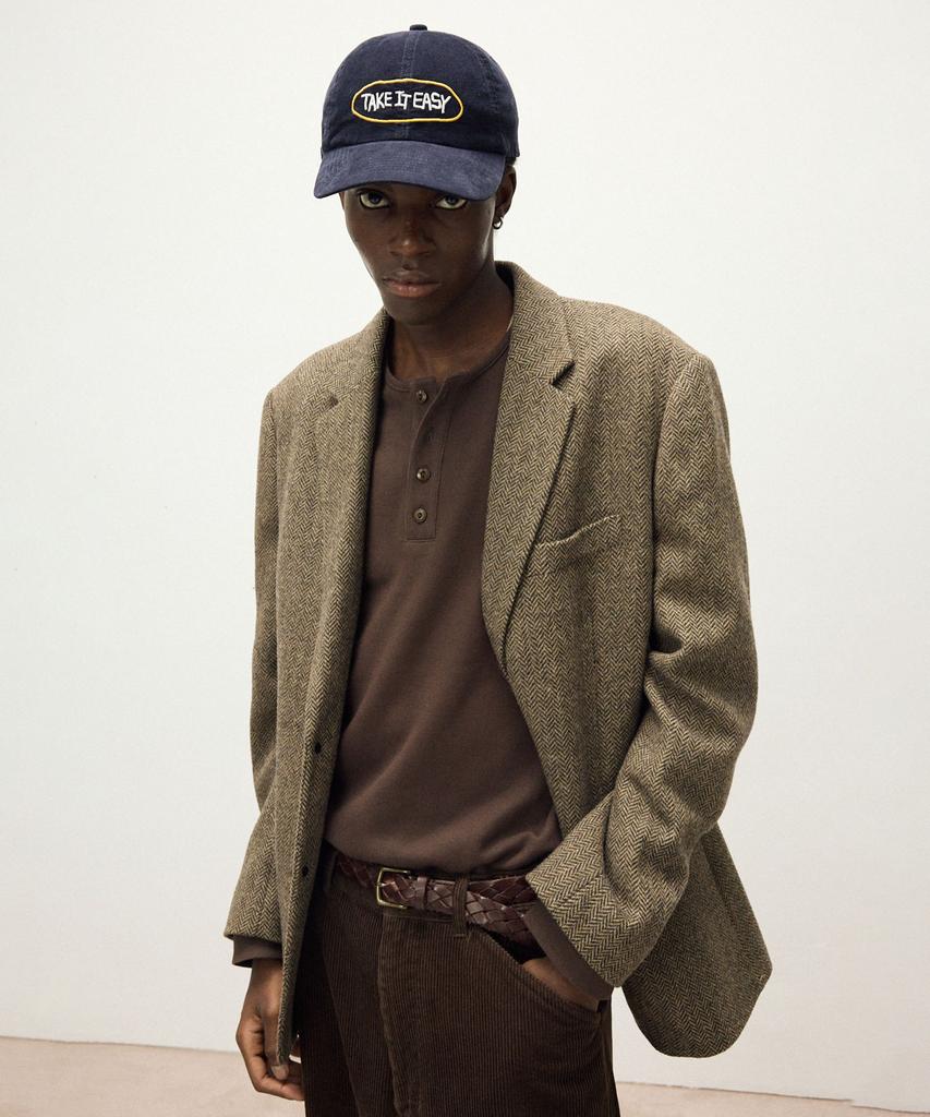 IL CORSO Take It Easy Corduroy Ball Cap Dark Navy Iehe5F001N3