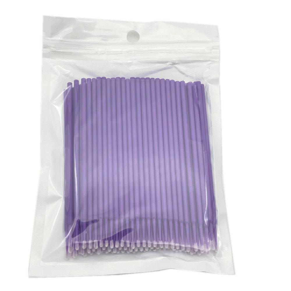 100 Stück Dental Einweg Mikro-Applikator Pinsel Wattestäbchen Wimpernverlängerung Werkzeuge Make-up Applikator Entferner Werkzeug