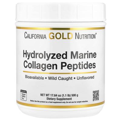 Hydrolysierte Meereskollagenpeptide, Geschmacksneutral, 500G (17.64Oz)