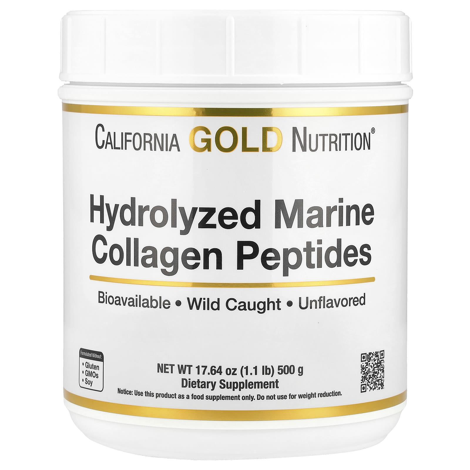 

Hydrolyzed Marine Collagen Peptides, Unflavored, 500G (17.64Oz)