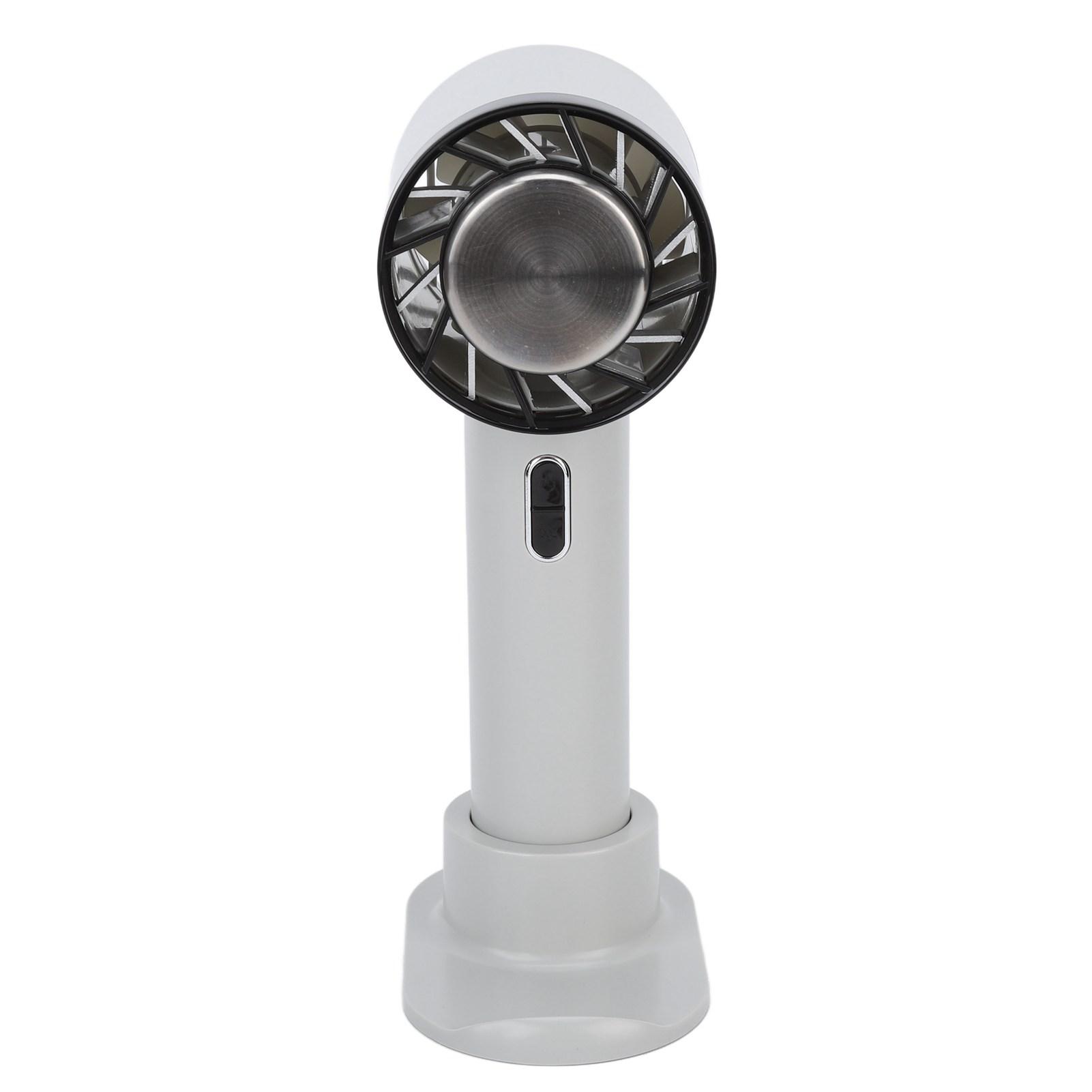 Handheld Fan 3 Speed Gears Cold Compress Quiet Phone Holder Cooling Fan with Base