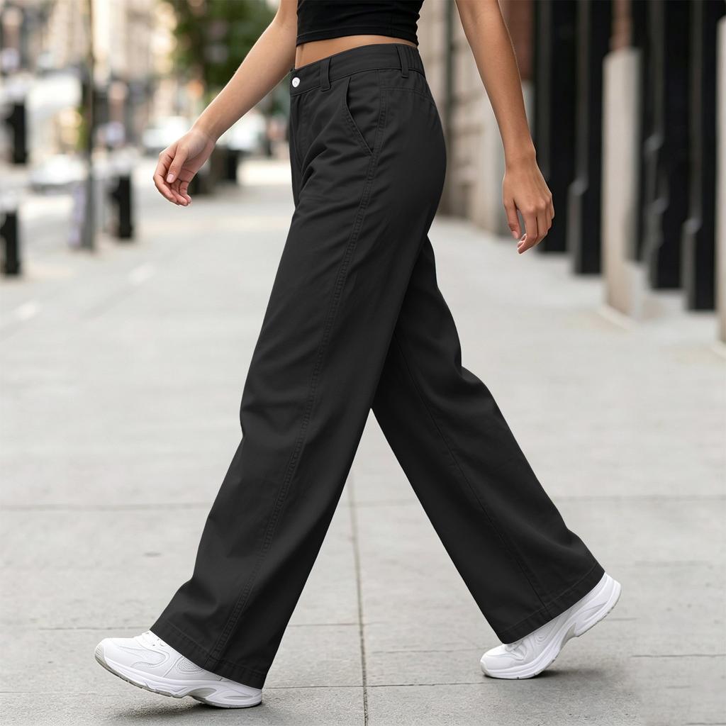 Women's Casual Multi-Pocket Cargo Pants, Fashion Trousers for Commute and Daily Wear