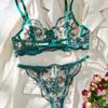 Women S Sexy Lingerie Set Floral Embroidery Sheer Mesh Comfortable Seductive