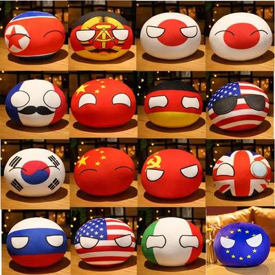 10cm Country Ball Plush Toys Polandball Bag Purse Pendant Country Balls Countryball Stuffed Doll Toy Christmas Gifts for Kids
