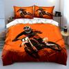 Motocross Ausrüstung Themen-Set, Mehrere Größen für Kinder und Erwachsene Schlafzimmer Exquisites 3-teiliges Bettwäsche-Set, Geschenk