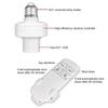 E27 Wireless Remote Control Light Bulb Socket Smart Switch LED Lamp Base with Timer ON/OFF for Room Chandelier Battery Powered