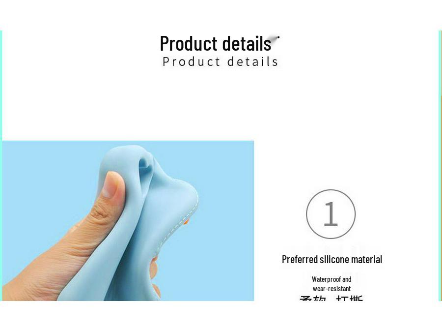 Silicone Coin Purse & Waterproof Storage Bag for Card, Key, or Pet Snacks