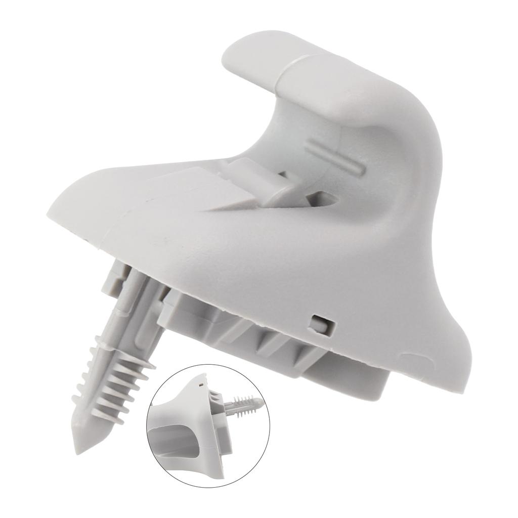 Replacement Sun Visor Clip for Hyundai Getz I30 I20 Kona Elantra AD Ioniq Creta Ix25 Sonata LF Gray Plastic Material