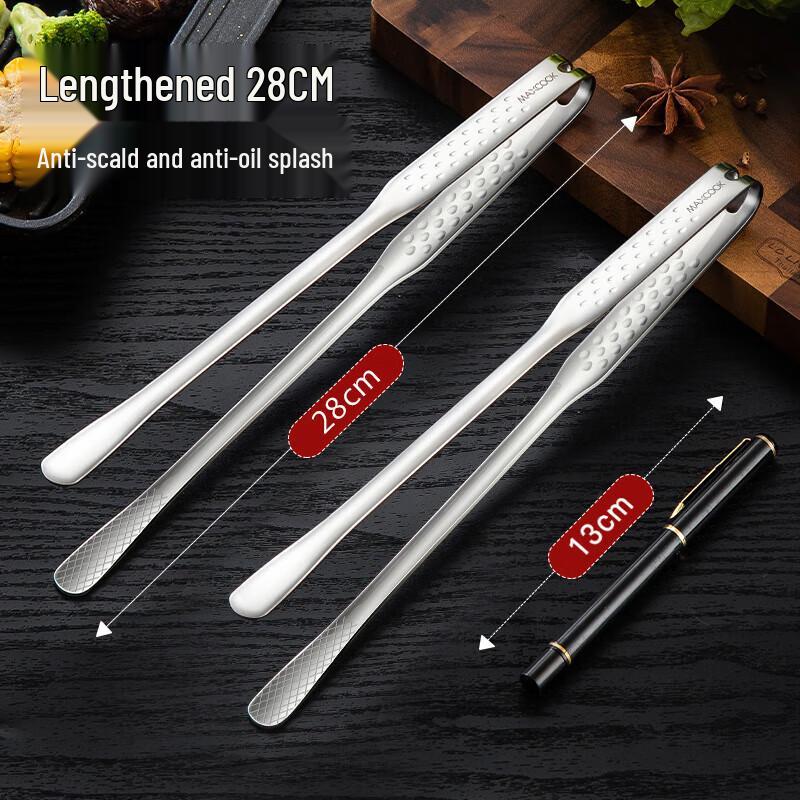 maxcook Lebensmittelzange aus Edelstahl