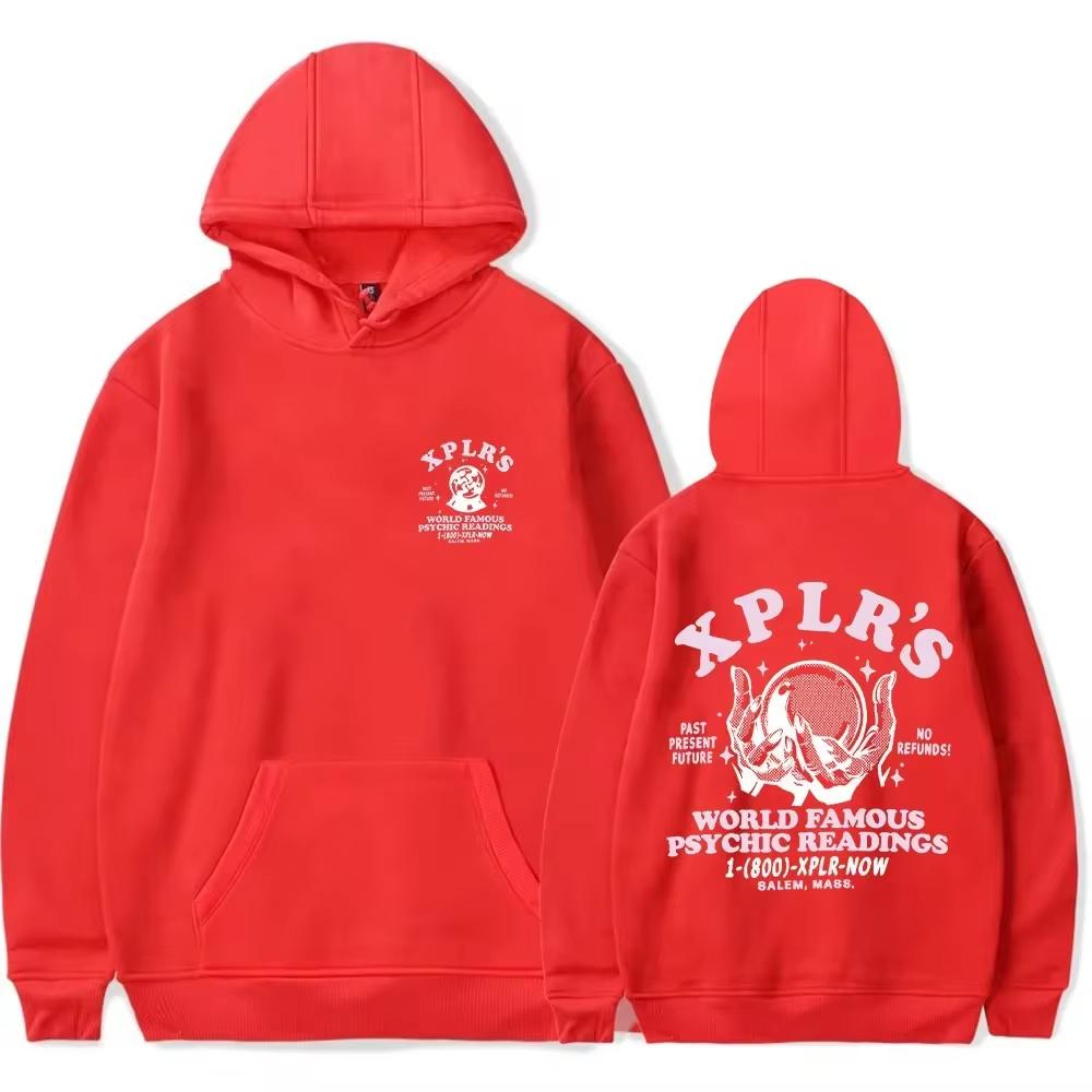 XPLR CFD Logo Stampato Sam and Colby Merch Felpe Uomo Donna Unisex Hip Hop Oversize Casual Tuta Felpa Harajuku YK2 Top