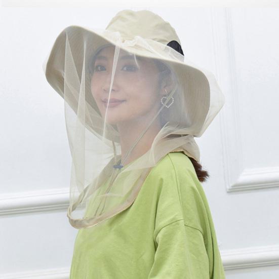 Pălărie de soare pentru pescuit, cu boruri late, respirabilă, ultraușoară, pliabilă, închidere cu șnur, lavabilă, plasă de țânțari, pălărie, pălărie de protecție solară, materiale pentru camping