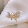 Gold Tone Butterfly Brooch Pearl Like Women Pearl Butterfly Brooch High End Lapel Pin  Necklines