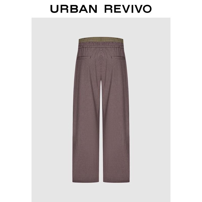 

UR Men s Patchwork Plaid Straight-Leg Pants 32