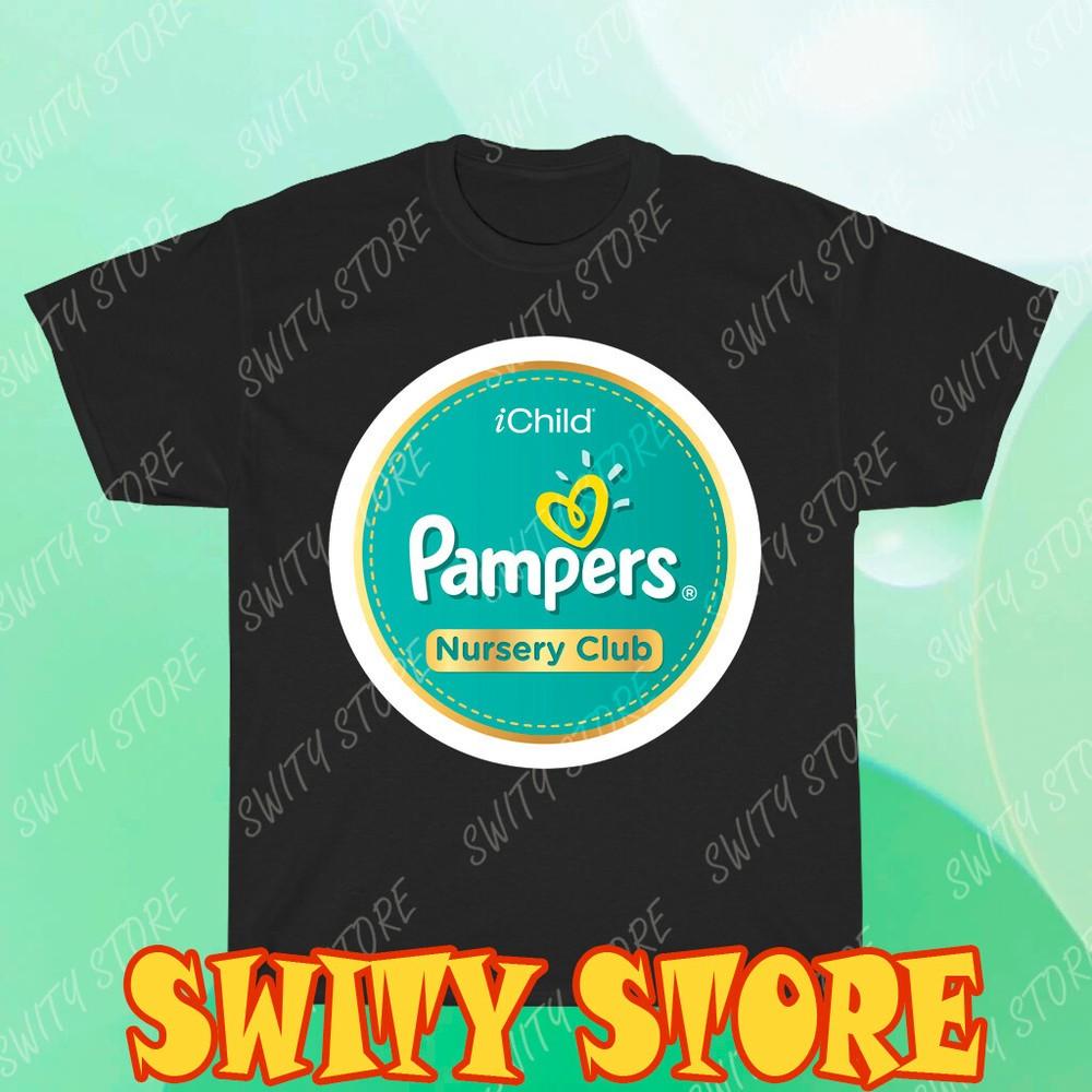 

Pampers Nursery Club Логотип Мужская футболка Логотип Футболка Смешной Размер от S до 5XL XL