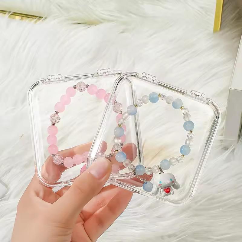 Acrylic Jewelry Box Clear Bracelet Storage Box Jewel Protection Case Jewelry Display Box Pendant Bracelet Ornament Organizer Box