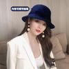 Autumn and winter hat women's British dome wool top hat women's new retro versatile bucket hat basin hat tide