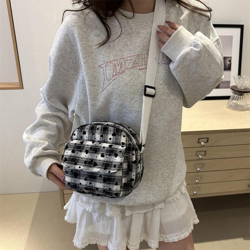 Mode Karomuster Kleine Tasche für Damen Koreanische Version Mini Vielseitige Schulter-Umhängetasche für Damen