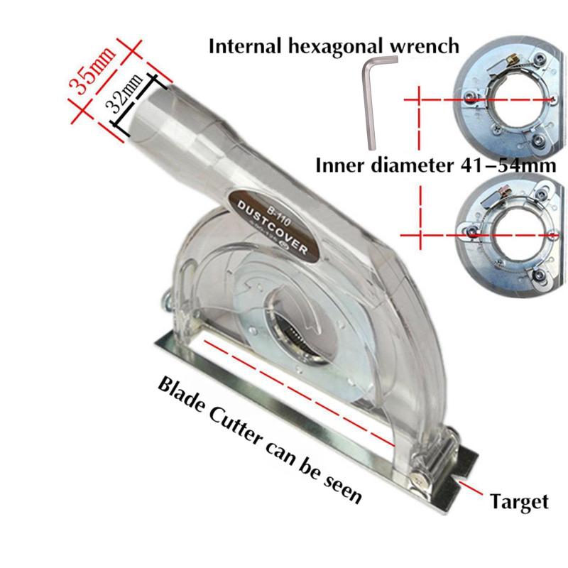 Clear Cutting Dust Shroud Grinding Cover for Angle Grinder & 3in/4in/5in Saw Blades