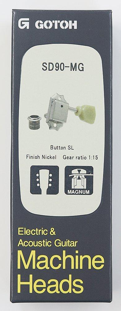 GOTOH Guitar Tuners, Magnum Lock, 3+3, Nickel (20322NYX) SD90-MG-SL-3+3-N