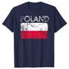 Funny Vintage Poland Flag Pride T Shirts Summer Style Graphic Cotton Streetwear Short Sleeve Polish Gifts Tshirt Mens Clothing
