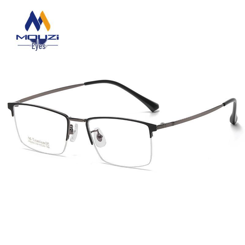 

Мужская винтажная полуободковая металлическая оправа для очков - Высококачественная, совместимая с рецептурными линзами