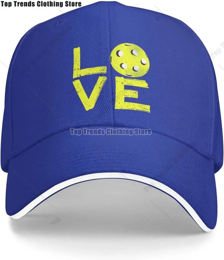 Vintage Liebe Pickleball Baseballkappe Hut für WoUnisex Unisex