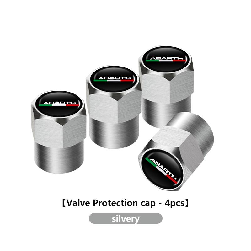 4pcs Aluminum Dustproof Protection Cap Car Wheel Tire Valve For Abarth 595 695 500 124 Spider 4S Panda 5CC TC