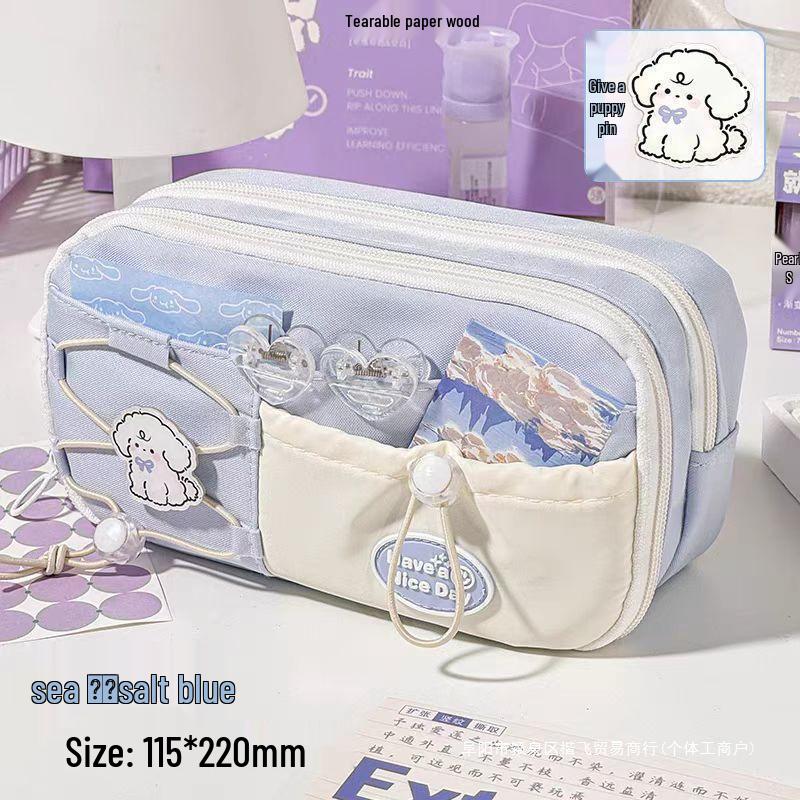 2025 Trendy Large-Capacity Pencil Case for Middle School Girls: Stylish & High-Value Stationery Box