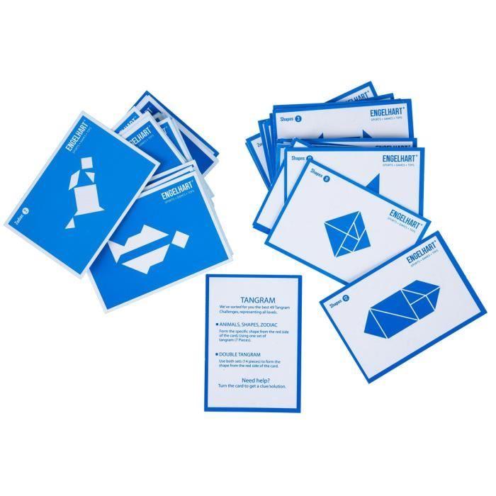 Puzzle - Double Tangram en bois - jeu en bois écologique - 1 et 2 joueurs - 4 ans et plus