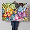 Print on Canvas Pokemon Eeveelution Family Hd Printing Oil Painting with Exquisite Details Home Children's Bedroom Decoration