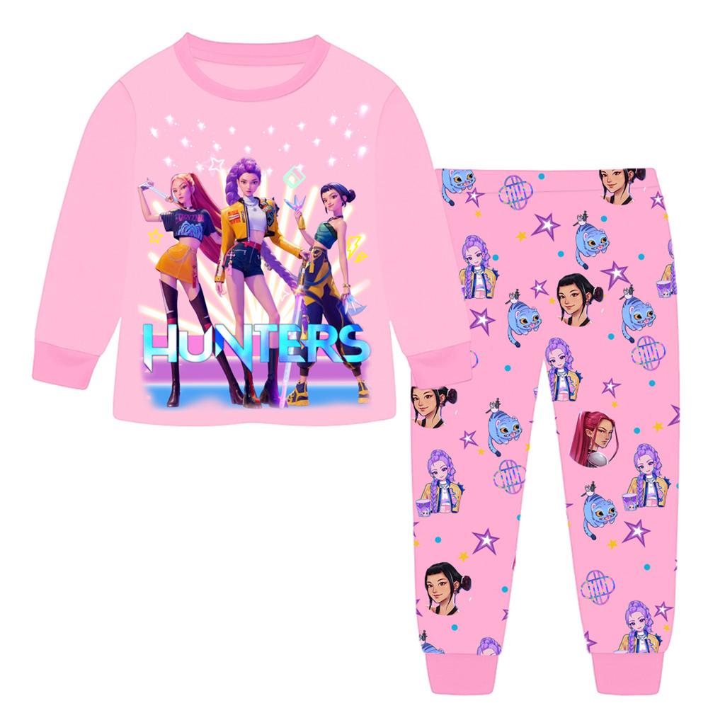 Children's Fashion Suit Skirt Round Neck Long Sleeve Top Pants
