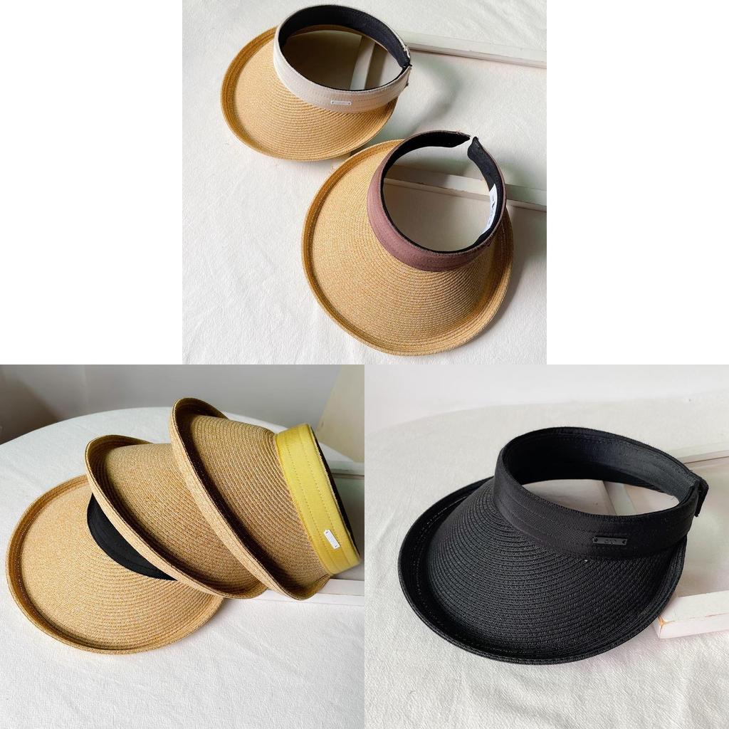 Summer Sun Protection Hat For Women With Short Brim And Round Top Casual Beach Travel Accessory