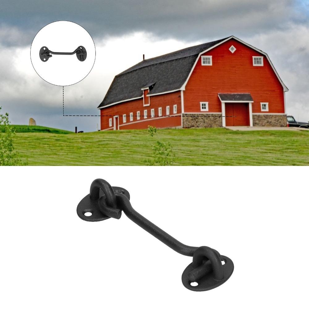 4 Inch Sliding Door Latch Black Gate Latch Hardware Barn Door Lock Sliding Door